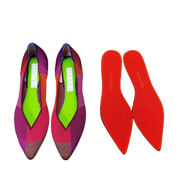 Rothy’s The Point in Metallic‎ Pomegranate Limited Edition Size 10 - Picture 5 of 8